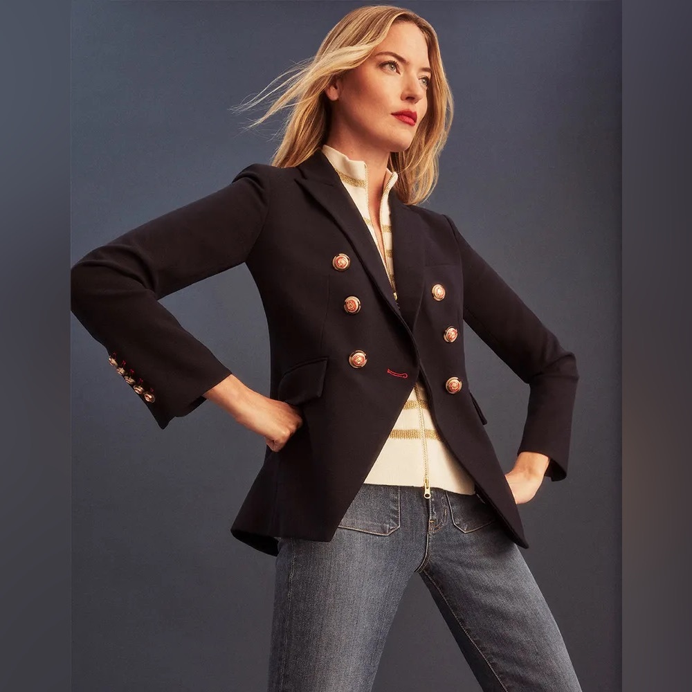 Veronica Beard x Wonder Woman Miller Jacket in Navy